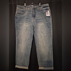 Time and Tru Women's Boyfriend Jeans - Blue